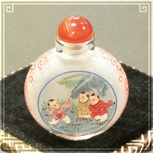 中国 硝子内絵細密技巧 美人内絵文 硝子内絵鼻煙瓶 Amazon.co.jp: 鼻煙