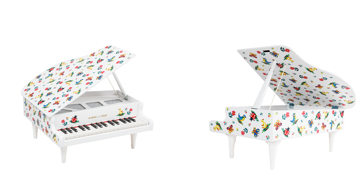 フェイラー」の“ハイジ”デザインのミニピアノが登場 河合楽器製作所と