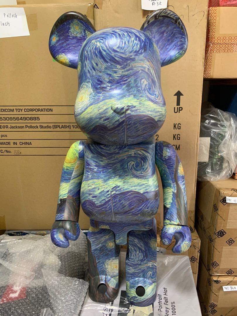 極少 1000% ベアブリック ゴッホ Vincent Van Gogh 星月夜 Gogh Starry