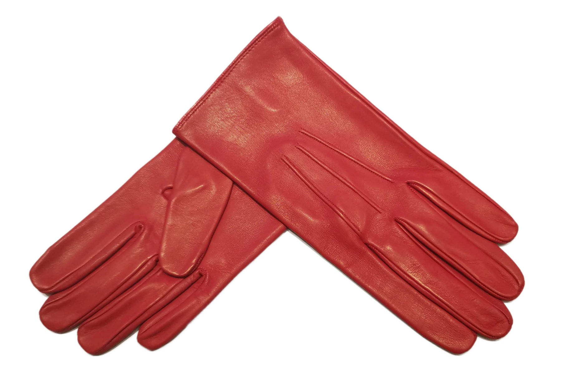 円安前 メローラ ナッパ焦茶 カシミア赤 グローブ 革手袋 MEROLA