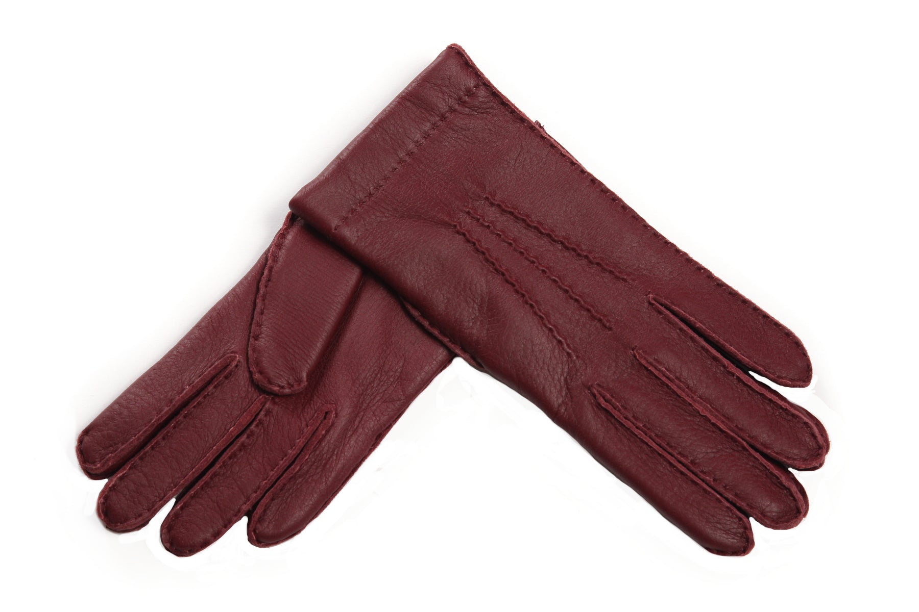 レディース手袋◇ディアスキン◇ボルドー/BORDEAUX 《カシミヤ》 – Merola