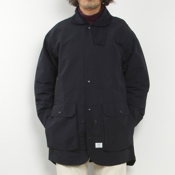 SASSAFRAS[ササフラス]Digs Crew Coat C/Corduroy Nylon Oxford SF