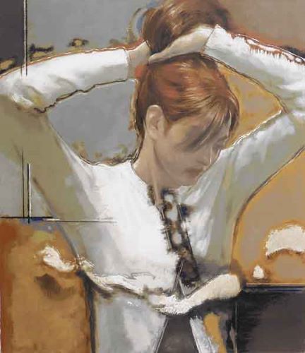 柏本龍太 作品名 MOVIN' リトグラフ 美人画 版画 絵画 柏本龍太 作品名