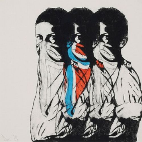 DOLK シルクスクリーン vandal DOLK 「Vandal」 ブルー Ed ー