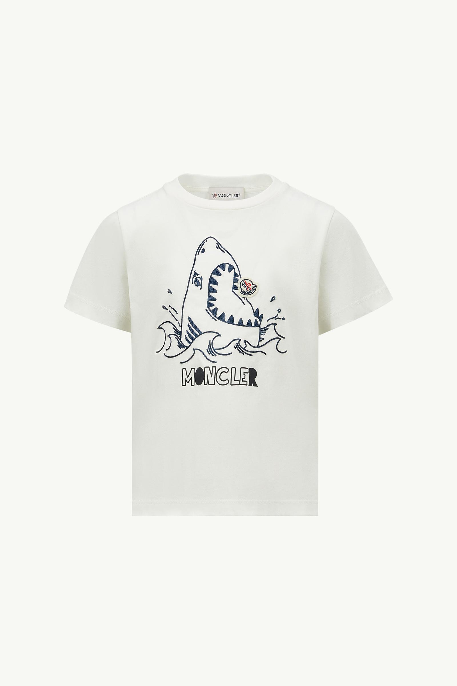 モンクレール 花柄 ワッペン Tシャツ size S ホワイト メンズ