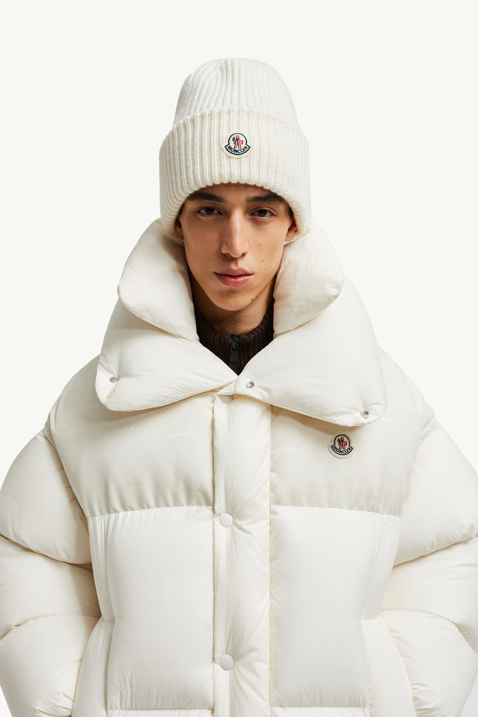 ホワイト ニットキャップ : ハット＆ベレー 向けの メンズ | モンクレール