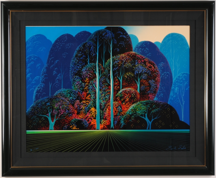 絵画『 アイベン・ロール Eyvind Earle 「森のシンフォニー □アイベン