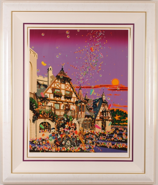 シルクスクリーンの版画でヒロ・ヤマガタが制作したディズニーの絵