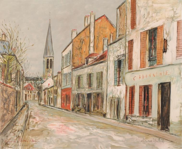 モーリス・ユトリロ 郊外の教会 モーリス•ユトリロ 郊外の教会