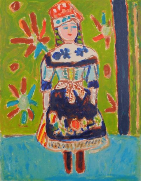 インテリアの絵画をリトグラフの版画で制作した鈴木信太郎のインテリア