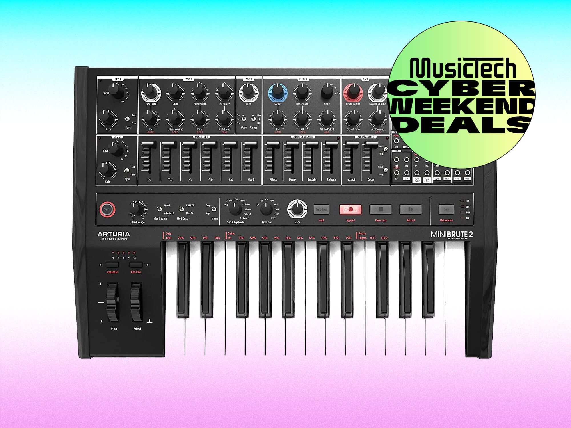 You can still save over $100 on the Arturia MiniBrute 2 in this