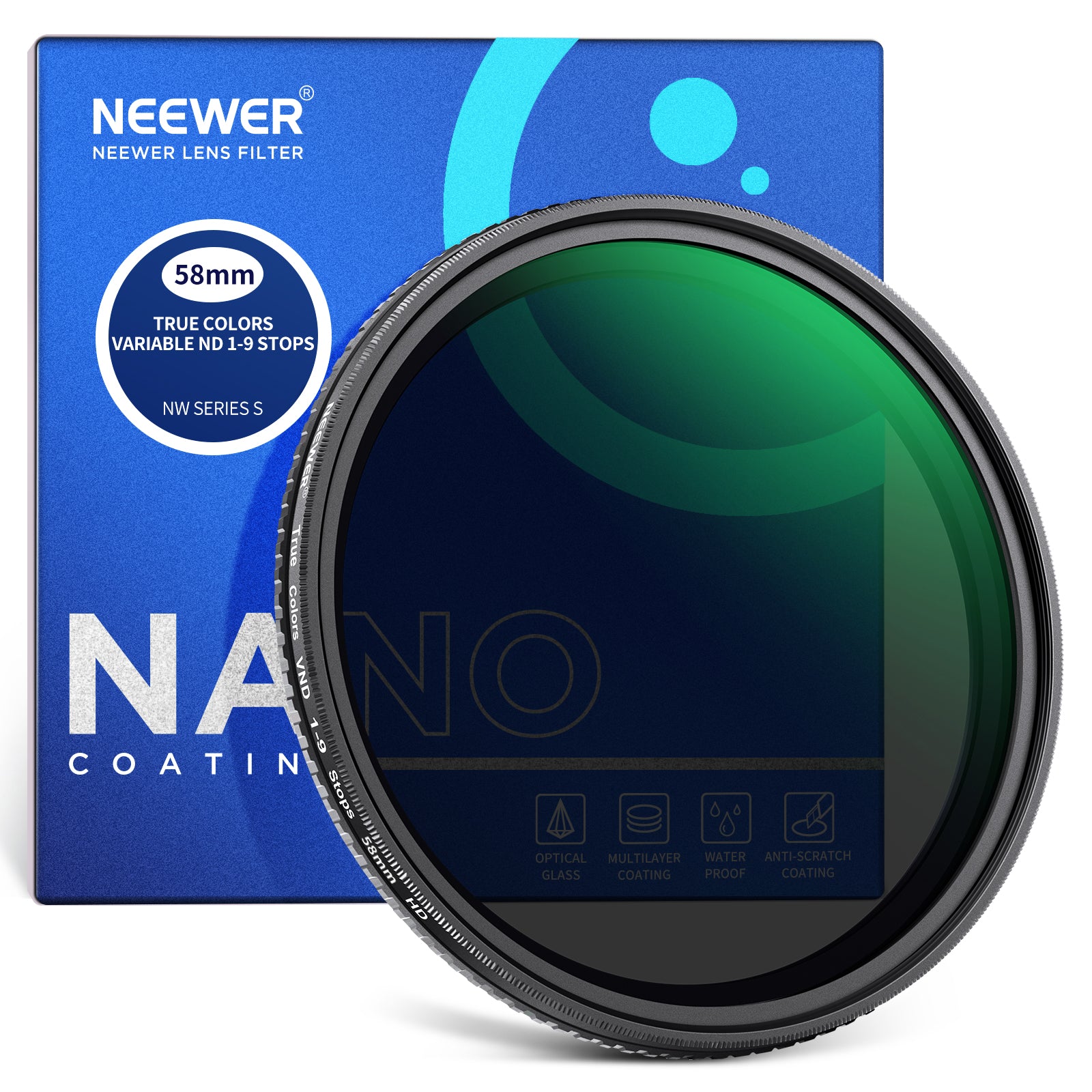 NEEWER ND2-ND400 トゥルーカラー可変フィルター – NEEWER.JP