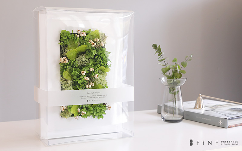 グリーンハート - プリザーブドフラワー 母の日 2025 ギフト 壁 飾り