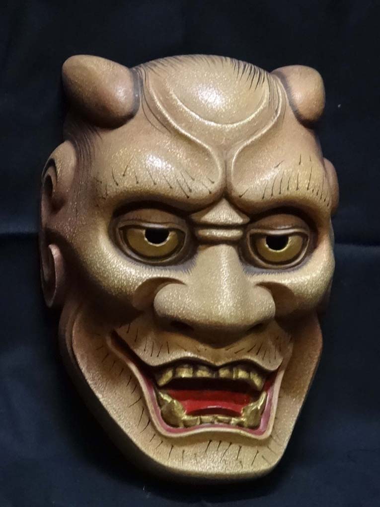 能面 木彫り 野干 ColBase