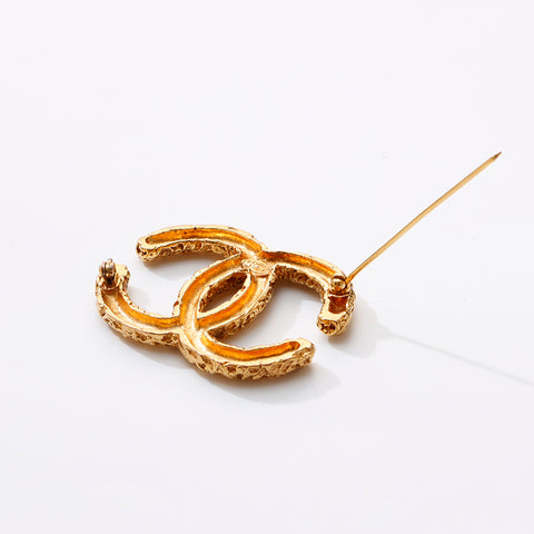 時*計様 本物保証！希少 シャネル ブローチ 溶岩 ココマーク ゴールド