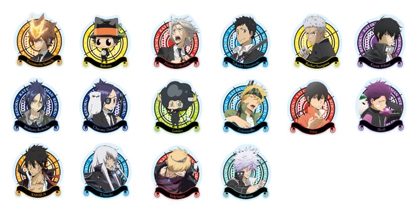 家庭教師ヒットマンREBORN アクリルバッジコレクション第1弾