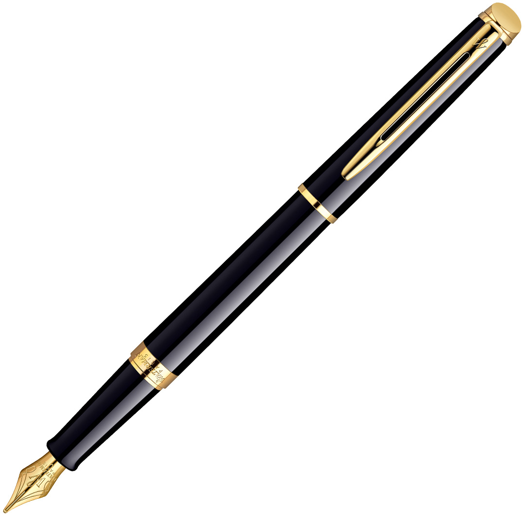 Waterman Hémisphère Black/Gold Fountain Pen | Pen Store