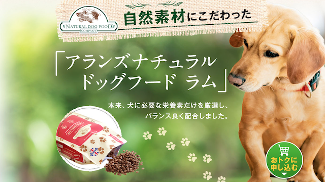 アランズナチュラルドッグフード ラム 2kg×3袋 【公式通販】