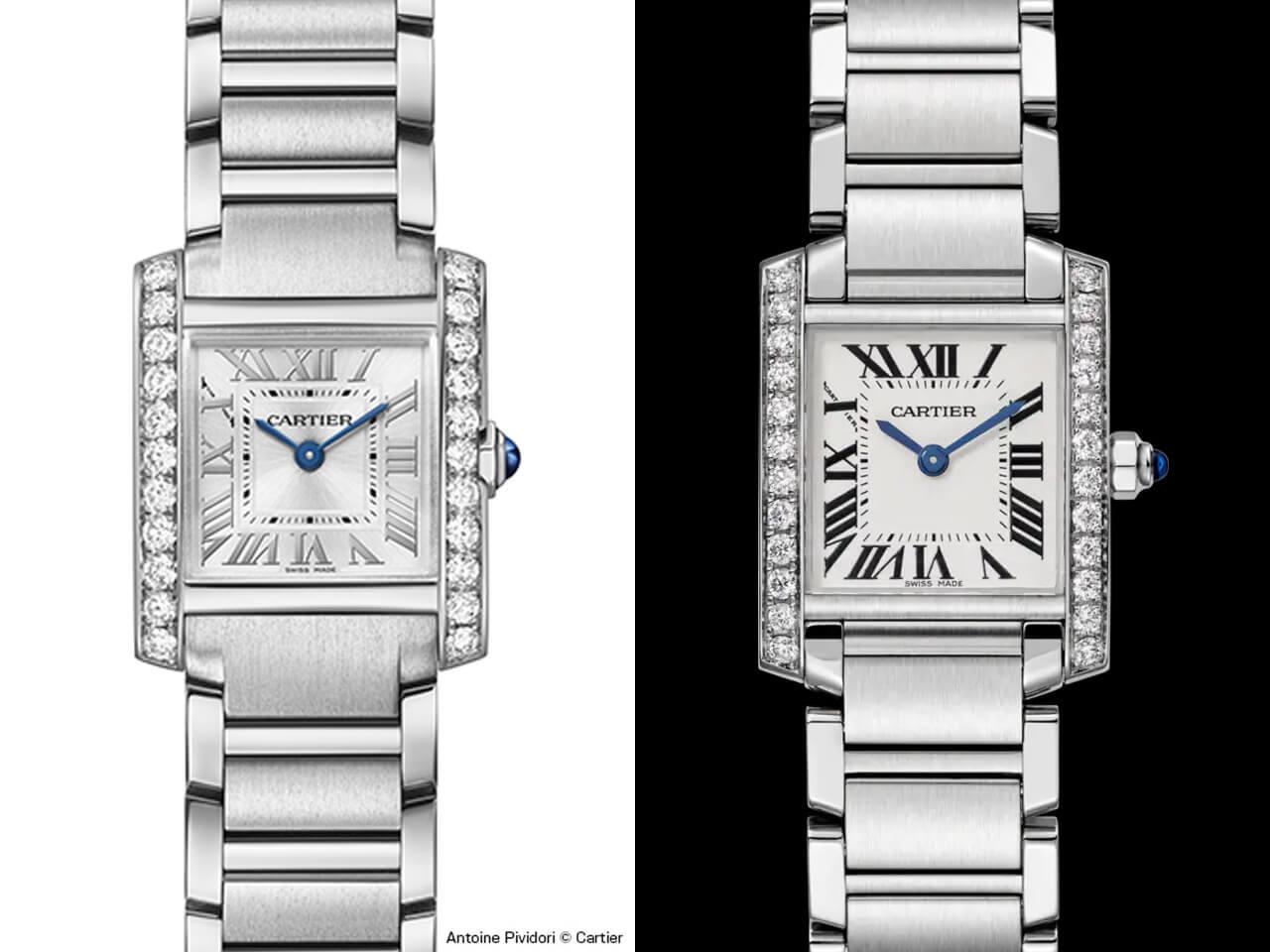 カルティエ タンクフランセーズ コマ 2個セット 時計 ベルト SM コンビ