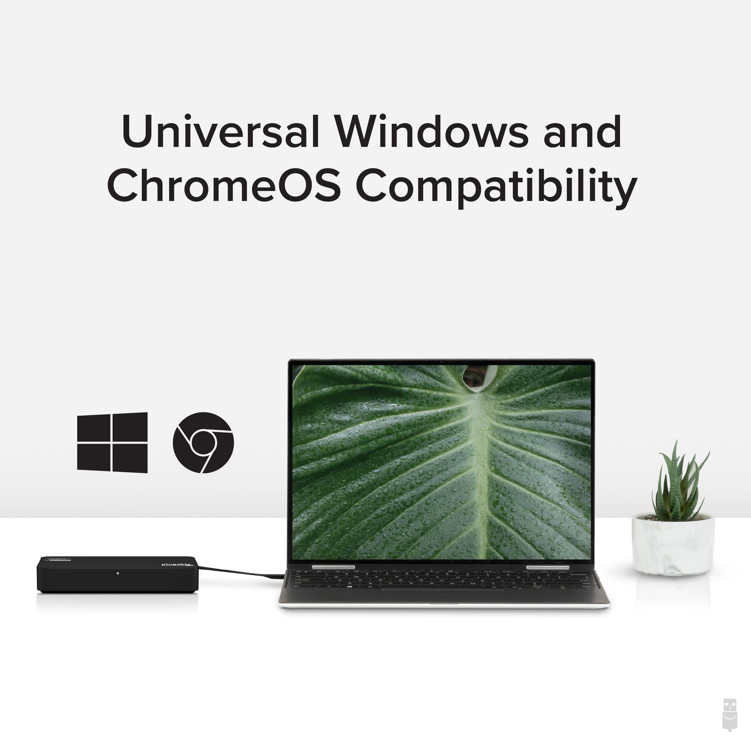 Plugable USB 3.0 and USB-C 4K DisplayPort and HDMI Dual Monitor