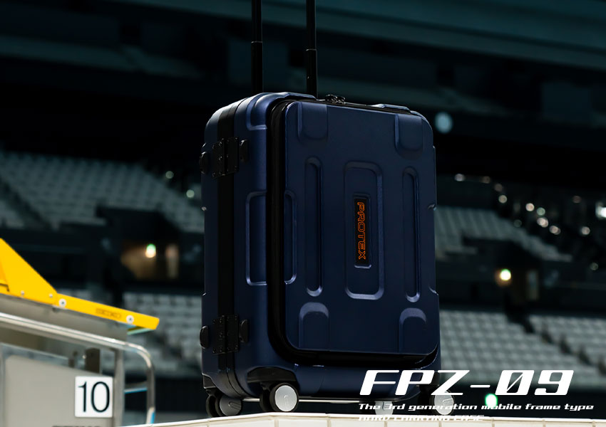 受託手荷物対応＞容量60L精密機器輸送・フロントオープン型4輪キャリー