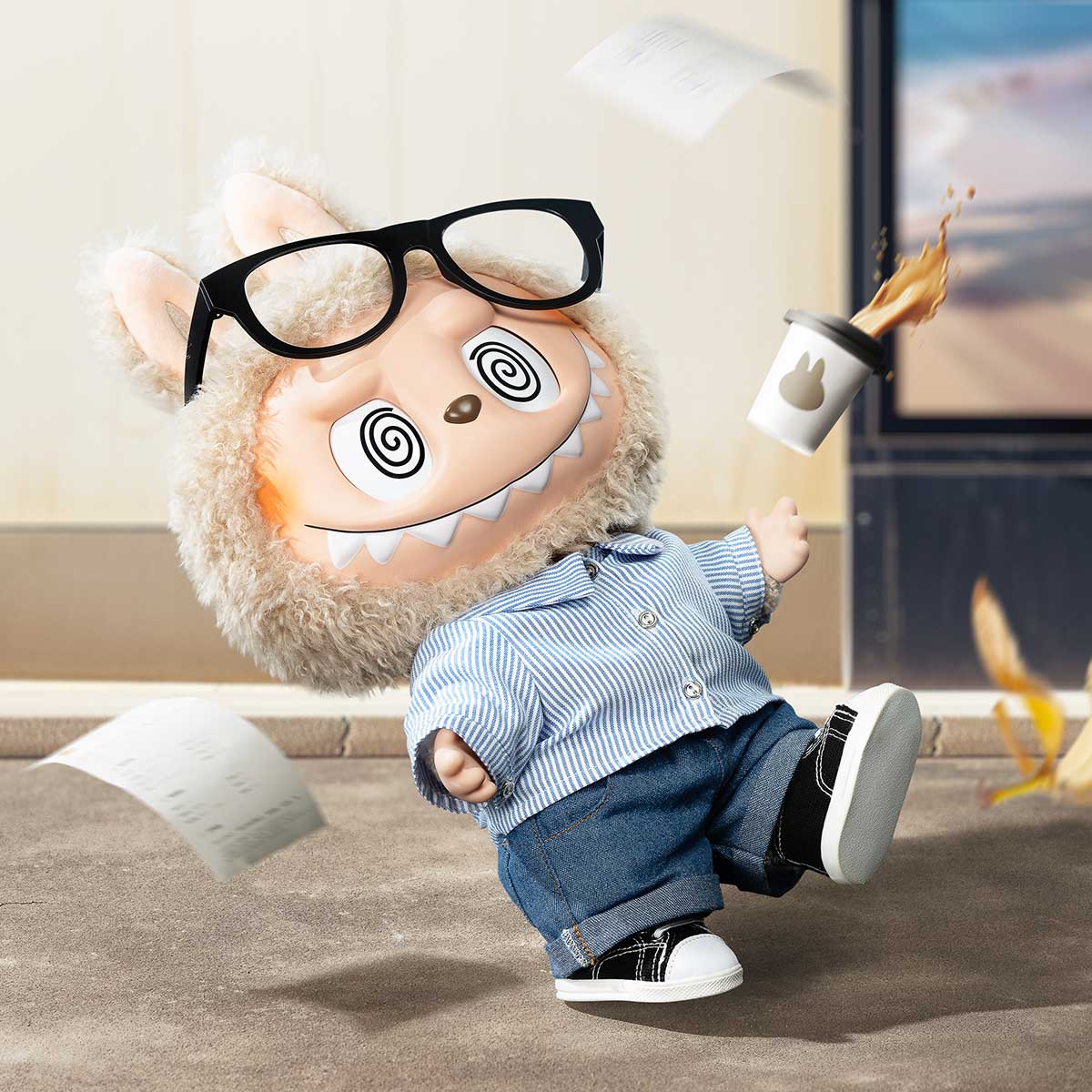 ぬいぐるみ THEMONSTERSLet's Checkmate +flip with me LABUBU FLIP