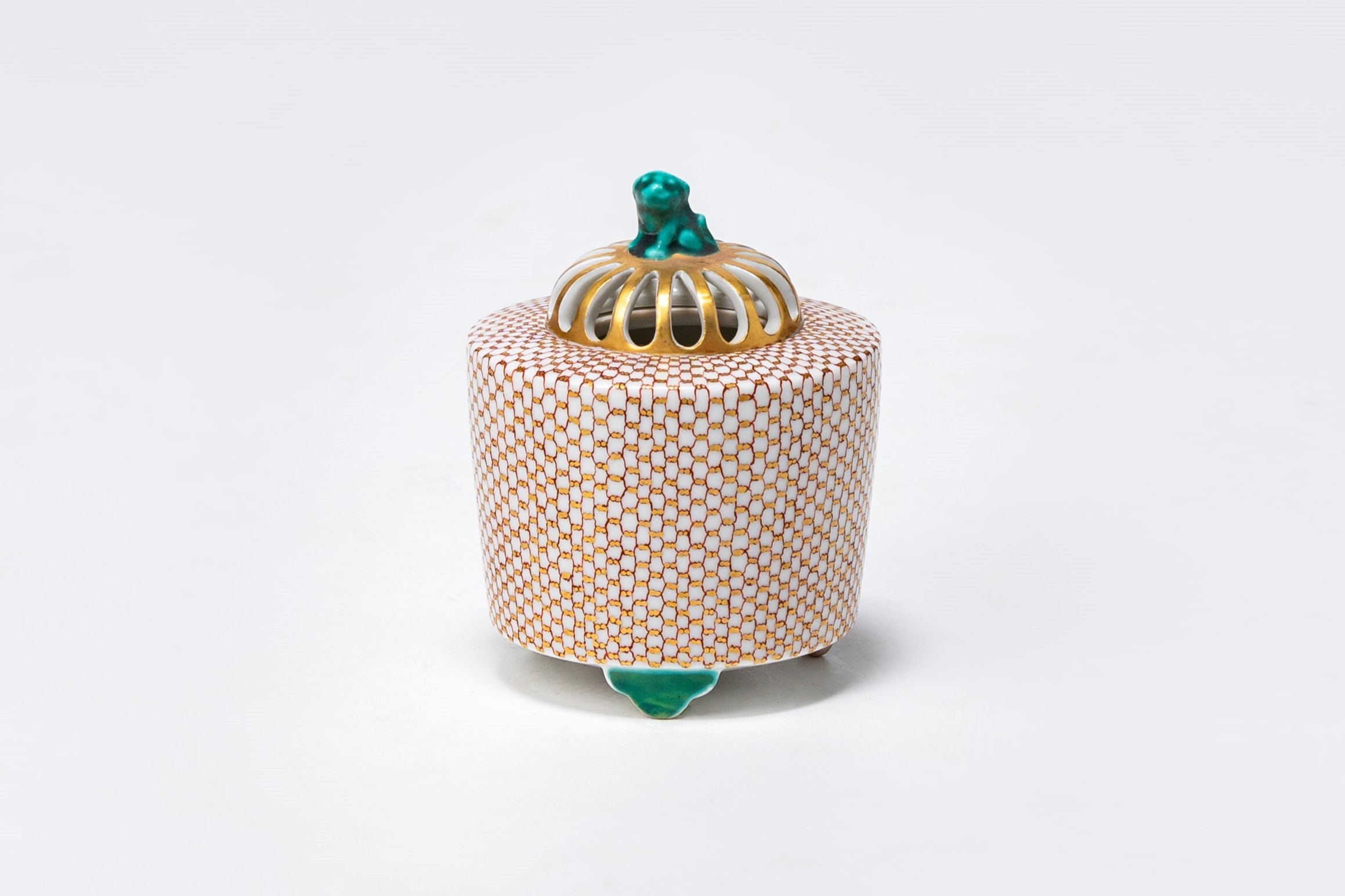 九谷香炉アンティーク林伊平1客 256