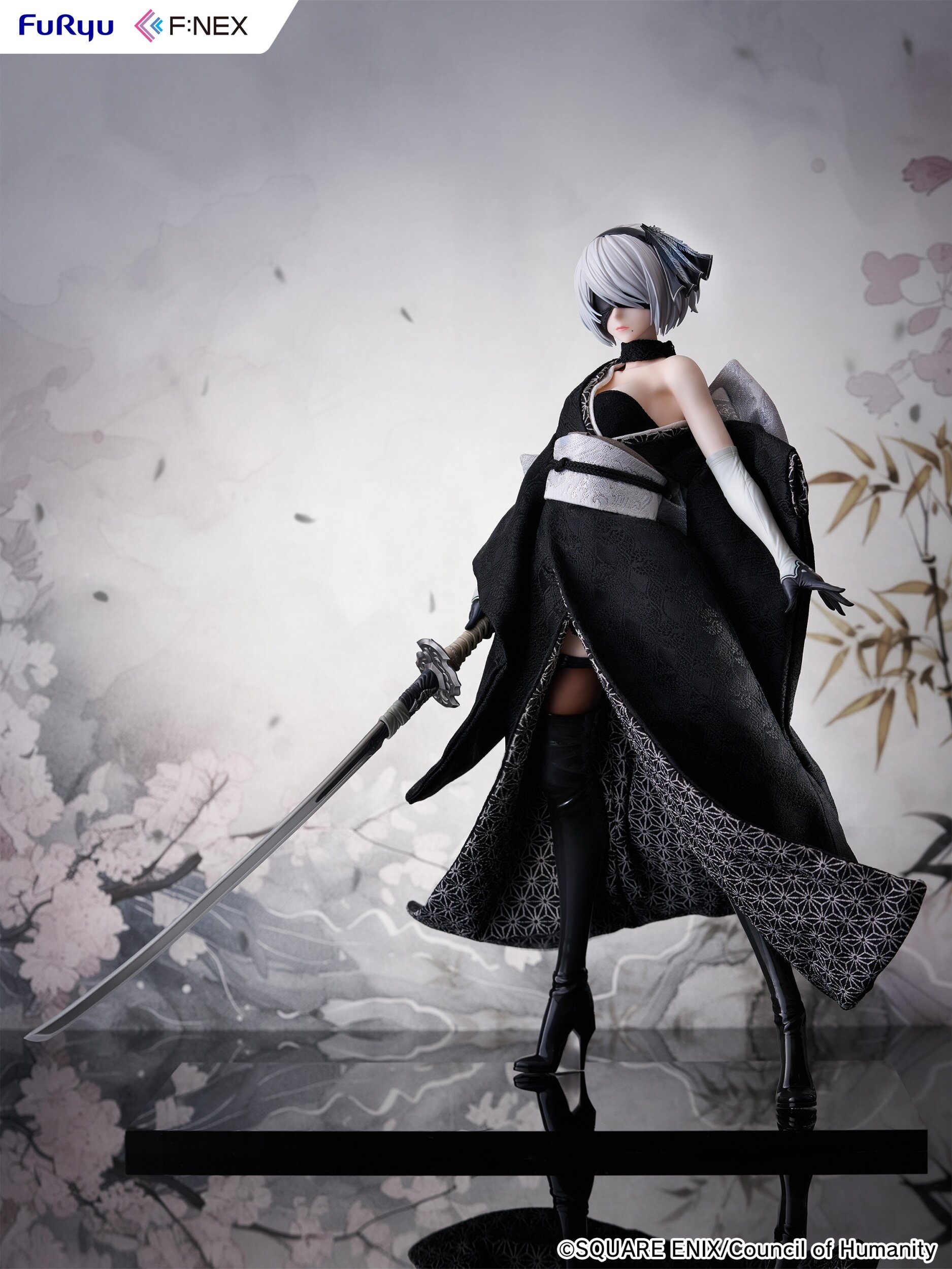 NieR: Automata 2B 1/4スケール 超大型フィギュア完成品 Amazon | NieR