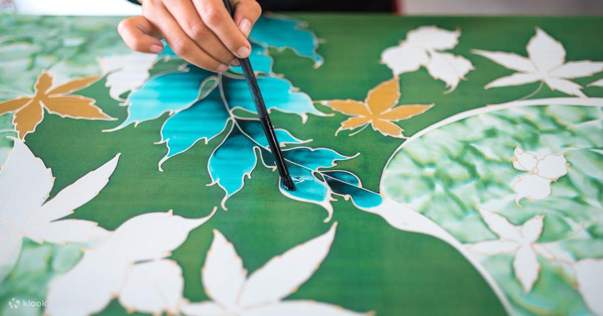 バティック染め 絵 ホーンビル マレーシア バティック染め 絵