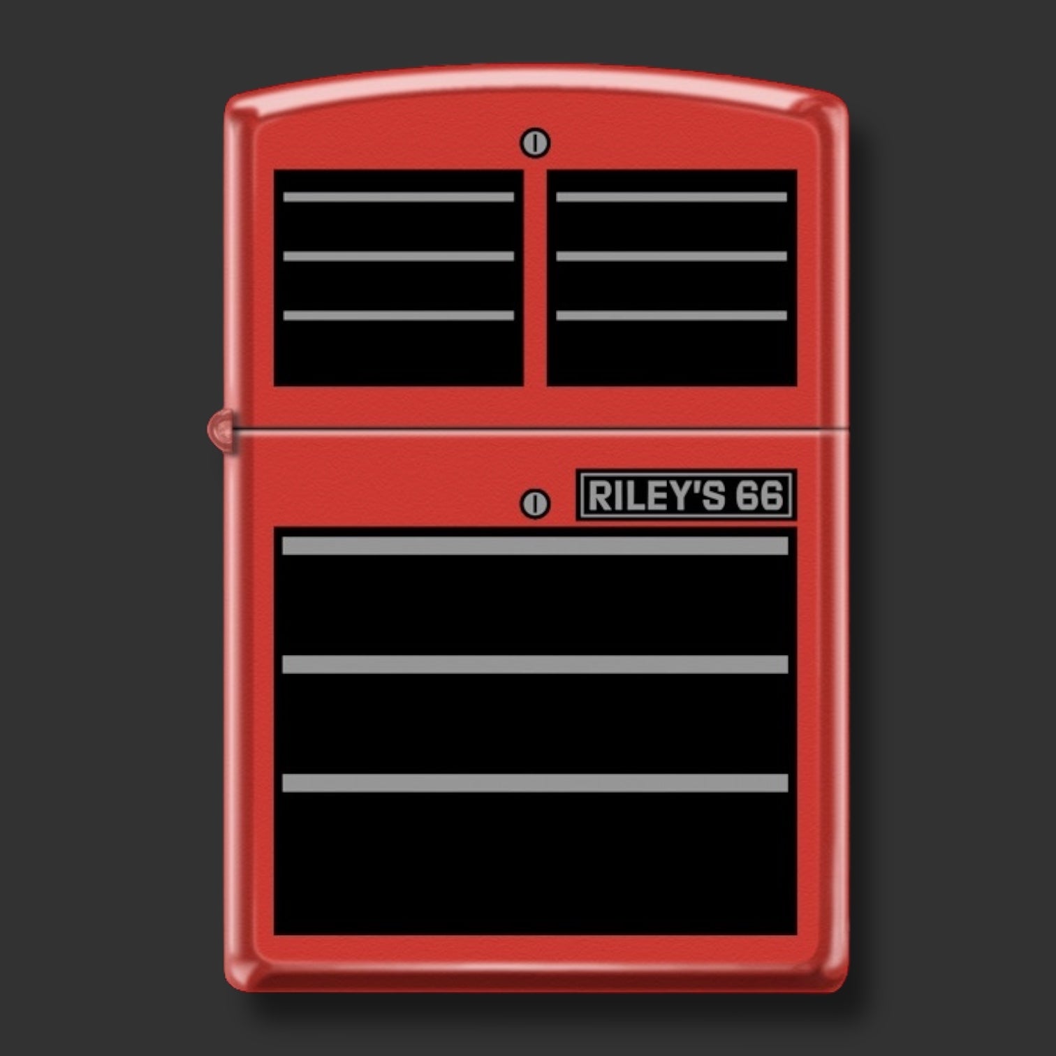 Original Riley's 66 Red Toolbox Zippo Lighter