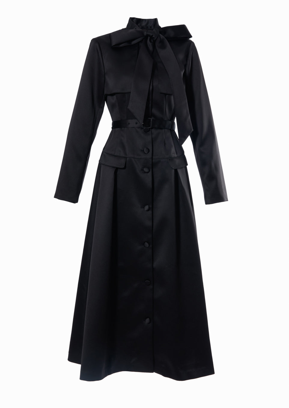 Bow-tie satin dress – Riu