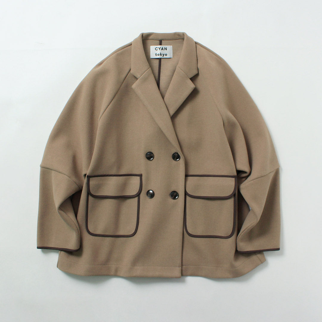 CYAN TOKYO（シアン トーキョー） ダブルフェイス ラグランハーフ