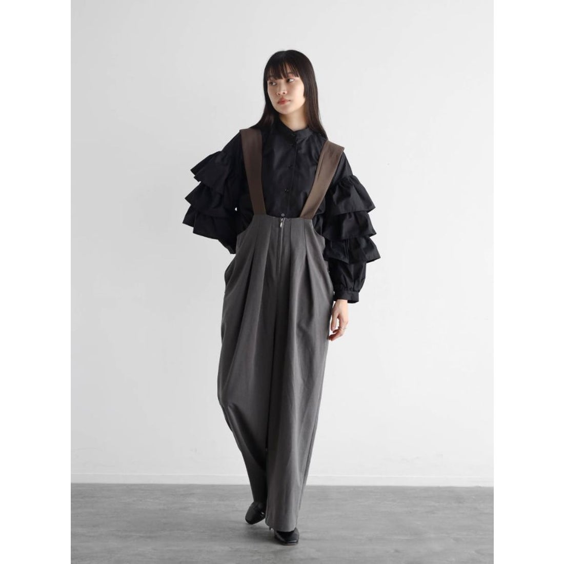 ラディエイト RADIATE バイカラーオールインワン （チャコールグレー