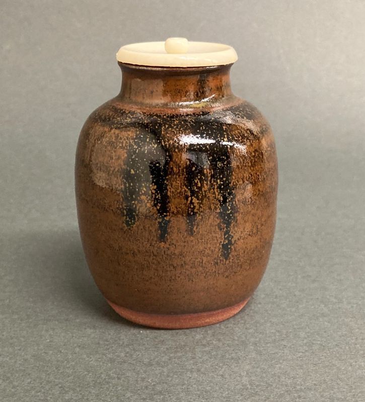 時代 茶入 染付 福康寧寿字紋 木箱入 【公式通販】