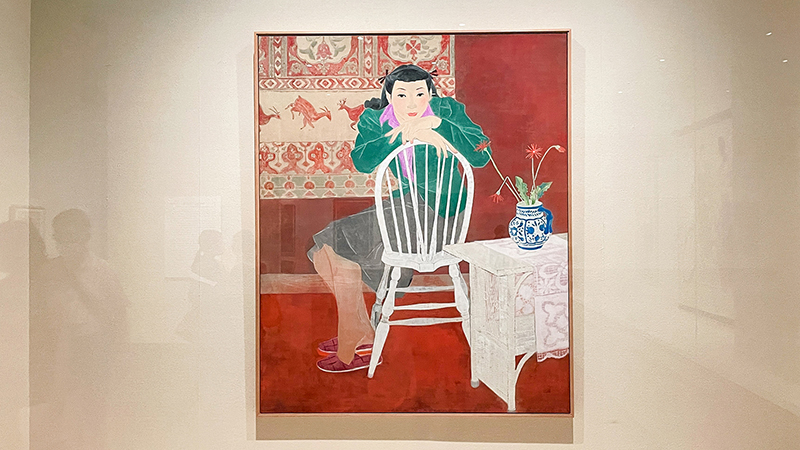 朝倉摂 画伯 絵画 紫陽花の花#朝倉摂#大舞台画家