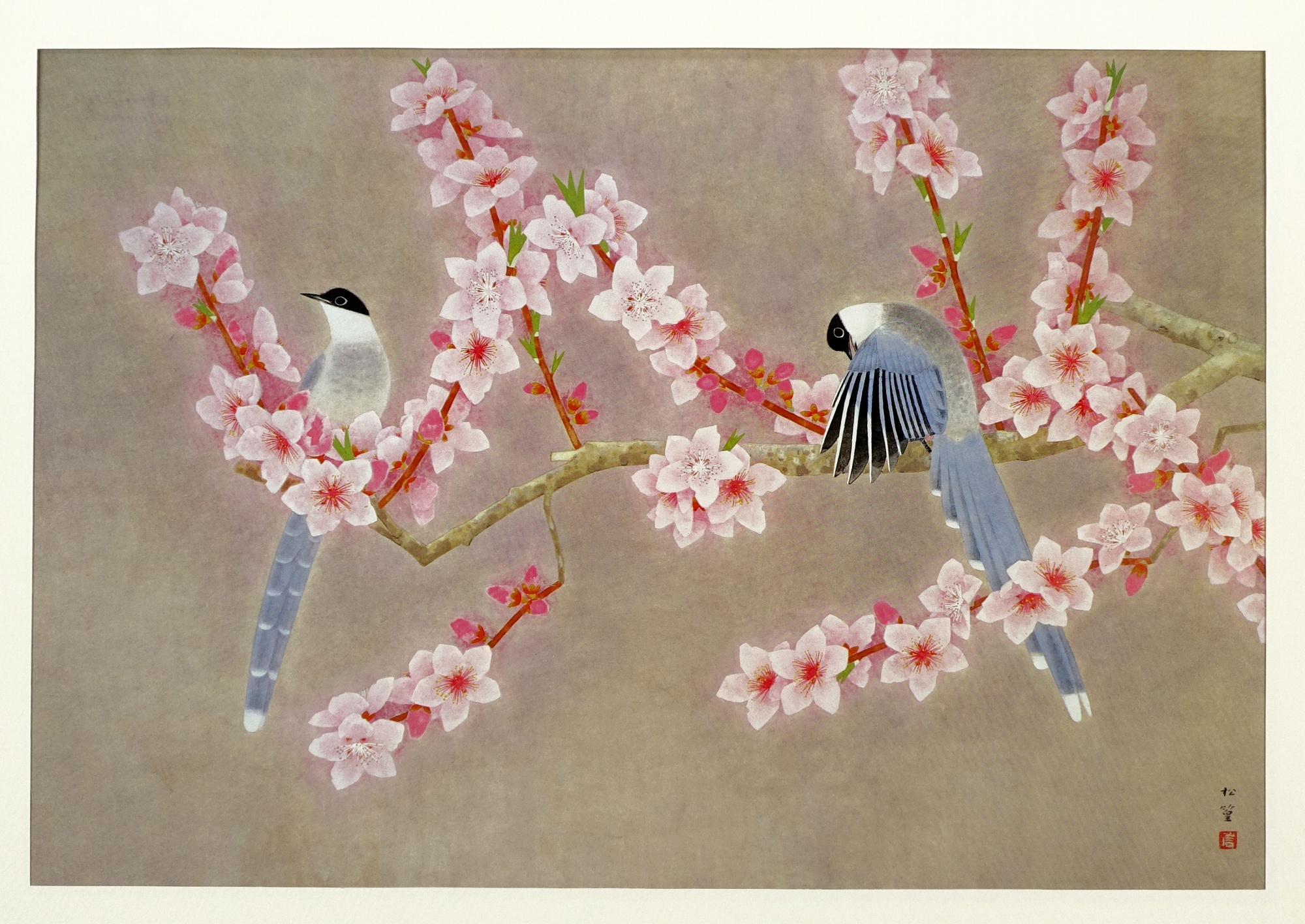 春秋花島四題クチナシ上村松篁