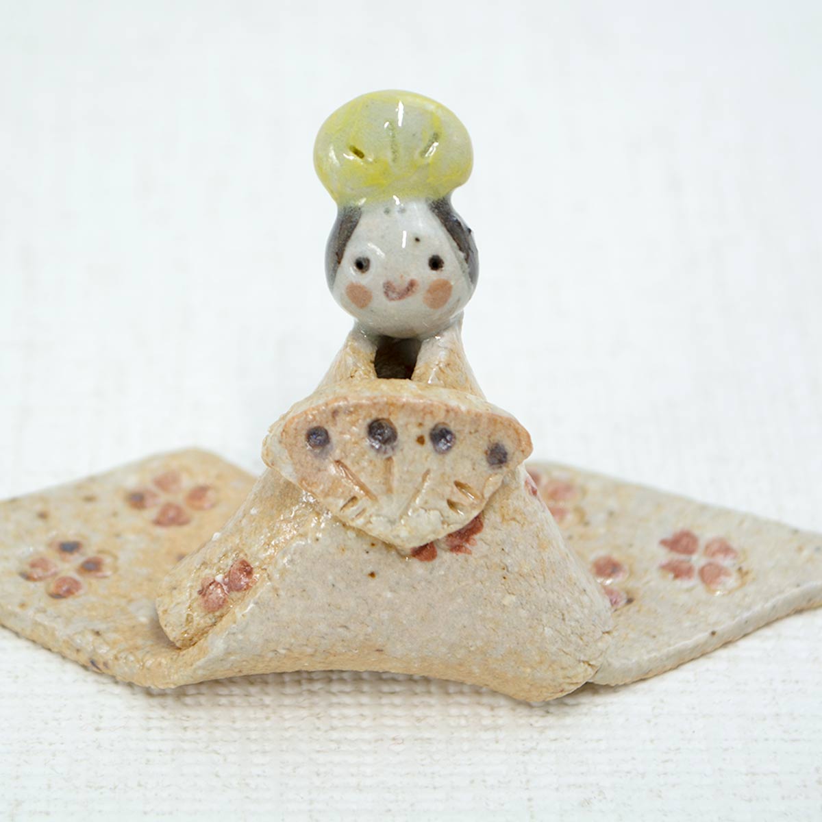 和雑貨 四季彩堂 オンラインショップ / 陶人形 おひなさま 三角