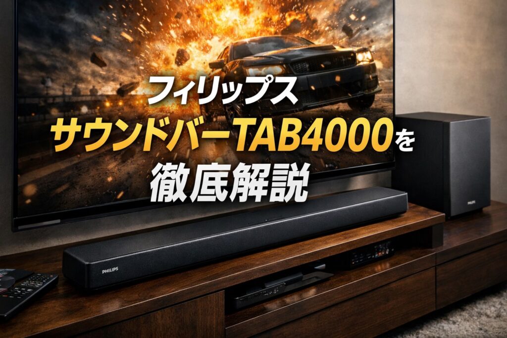 フィリップス サウンドバー TAB4000を徹底解説 – ホームシアター大全