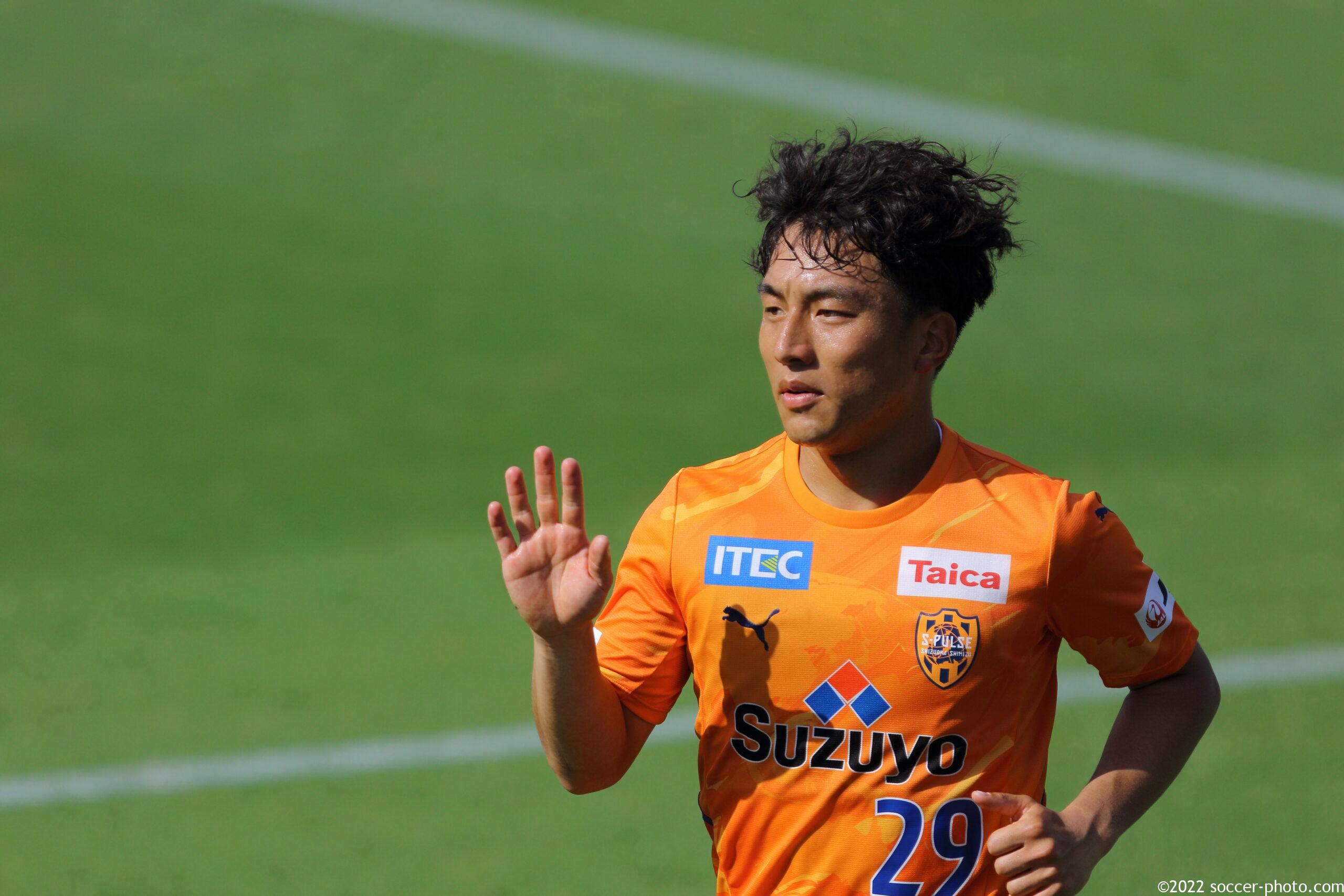 清水エスパルス2025ユニフォーム 背番号14 山原怜音選手 清水