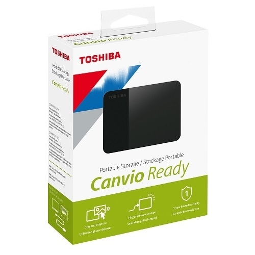 Toshiba Canvio Ready HDTP310XK3AA 1 TB Portable Hard Drive