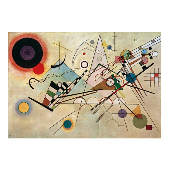 アフロプリント カンディンスキー 『コンポジションVIII』 額縁付き M