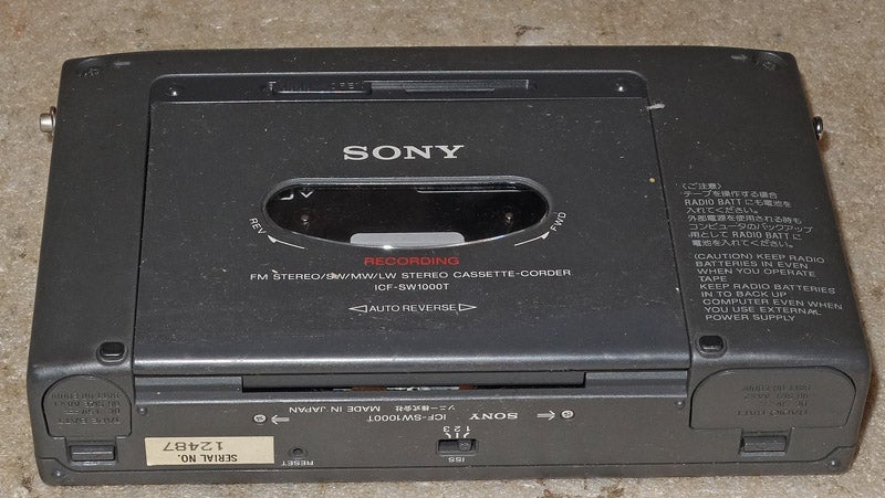 SONYソニー カセットレコーダー付ラジオICF-SW1000TSの付属品のみ SONY