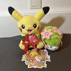 ポケモンセンター20周年 ピカチュウ＆シェイミ ぬいぐるみ - メルカリ