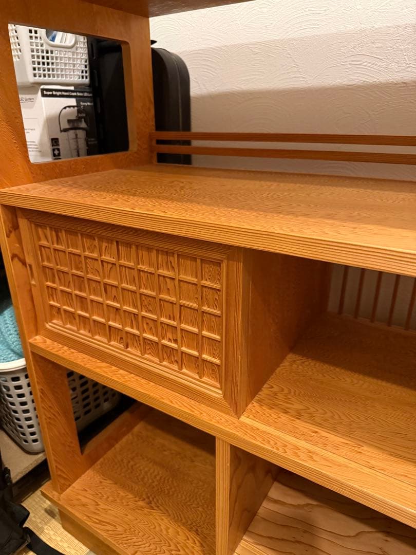 超美品⭐︎民芸飾棚 屋久杉 八重衣 九州大川産