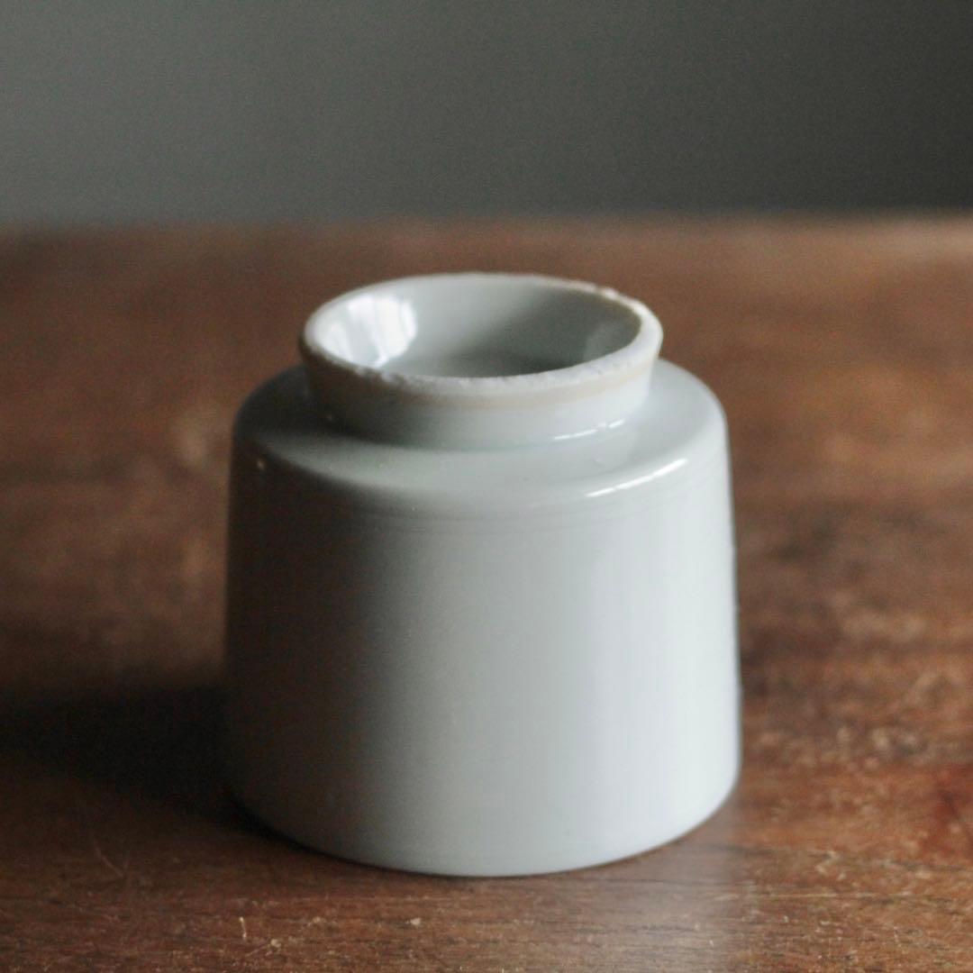 波佐見 白磁 筒茶碗 火入れ 古美術 古道具 アンティーク