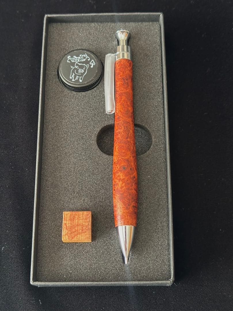 こぶた工房シャープペンシル 極上花梨瘤 0.5mm