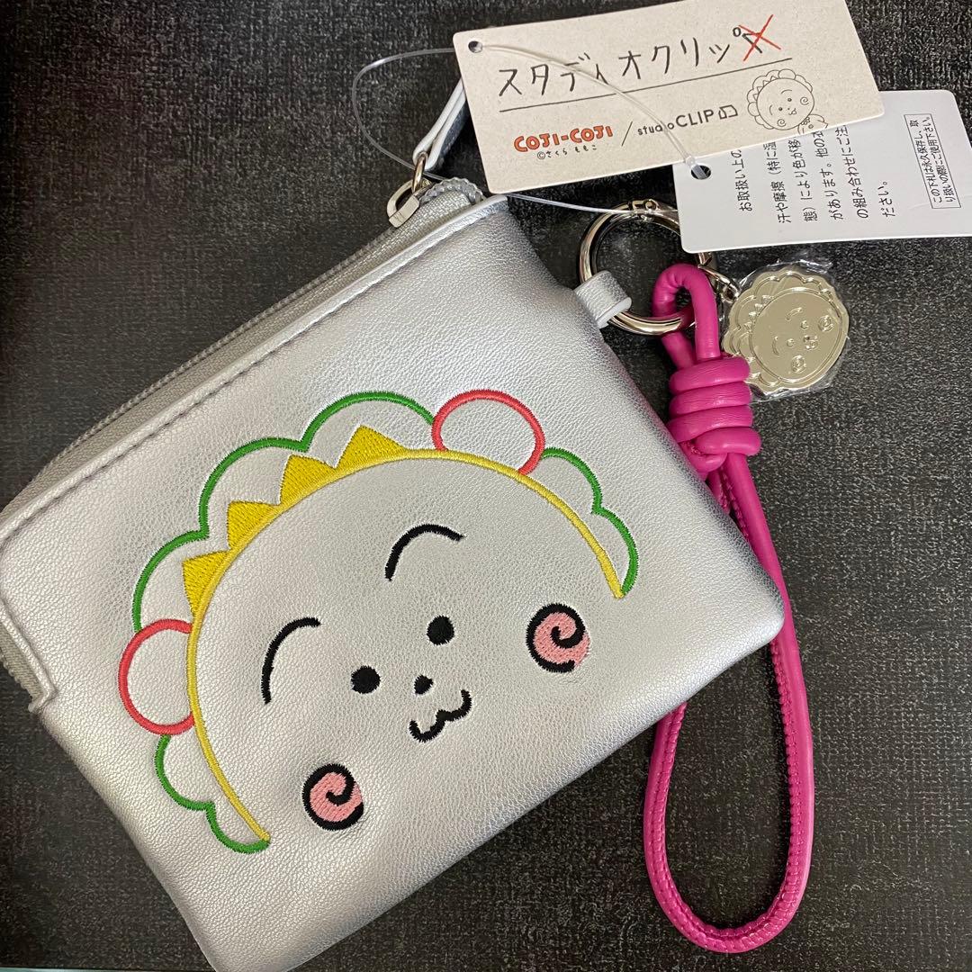 コジコジ スタジオクリップ 刺繍コンパクト財布 シルバー 銀色 - メルカリ