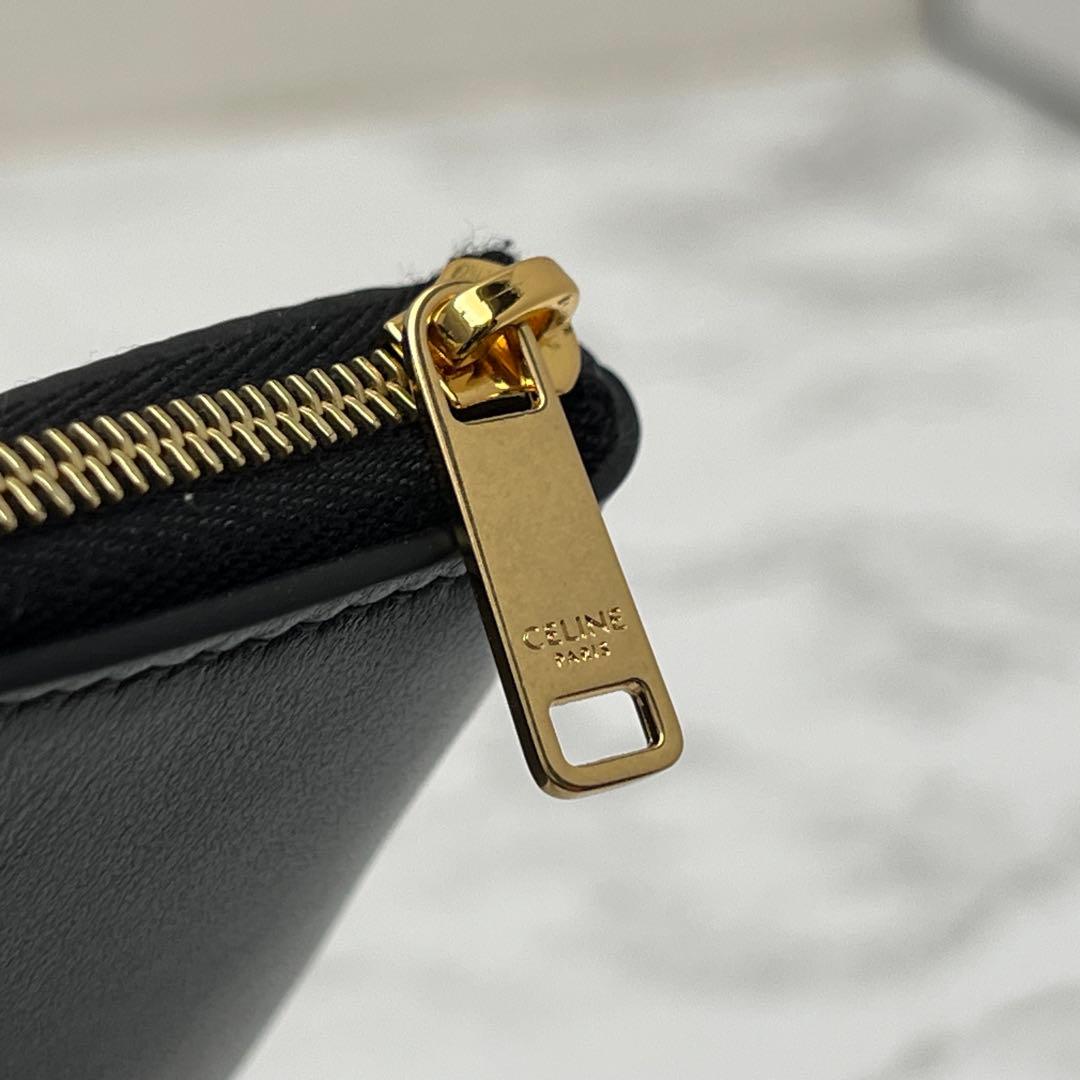 セリーヌ パース ケース 現行品 ブラック＆カードポーチ