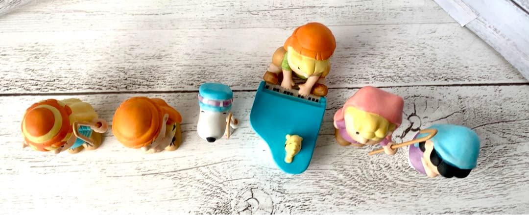 willitts スヌーピー6体セットチャーリーブラウン陶器フィギュア