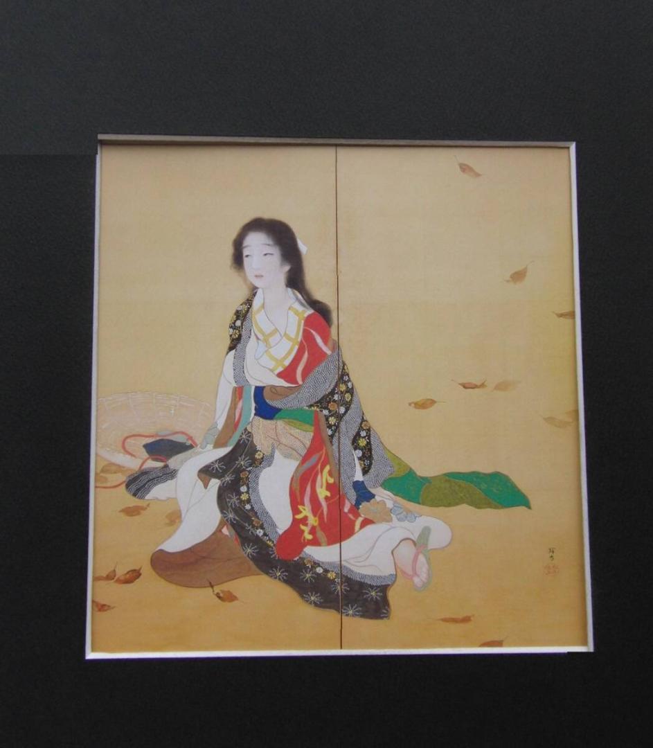 池田輝方、「お夏狂乱」、希少画集・額装画、日本製・新品額縁にて額装致します